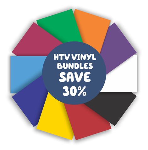 10x HTV Vinyl Sheet Bundle (Primary Colours)